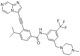 Dual DDR1 and DDR2 inhibitor 5n结构式