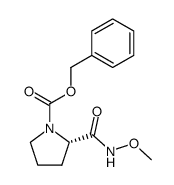 benzyl (S)-2-(methoxycarbamoyl)pyrrolidine-1-carboxylate Structure