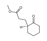 (-)-(1'S)-3-(2-Oxocyclohexyl)propansaeure-methylester结构式