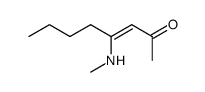 3-Octen-2-one, 4-(methylamino)-结构式