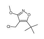 5-tert-butyl-4-chloromethyl-3-methoxyisoxazole Structure