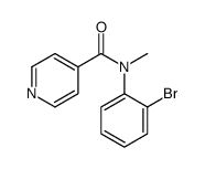 N-(2-bromophenyl)-N-methylpyridine-4-carboxamide Structure