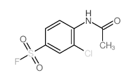 Benzenesulfonylfluoride, 4-(acetylamino)-3-chloro-结构式