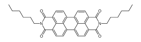 N,N'-di(1-hexyl)perylene-3,4:9,10-bis(dicarboximid) structure