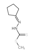 Hydrazinecarbodithioicacid, 2-cyclopentylidene-, methyl ester结构式