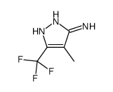 4-methyl-5-(trifluoromethyl)-1H-pyrazol-3-amine Structure