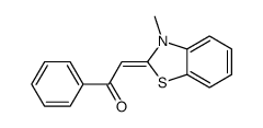 2-(3-methyl-1,3-benzothiazol-2-ylidene)-1-phenylethanone Structure