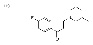 1-(4-fluorophenyl)-3-(3-methylpiperidin-1-yl)propan-1-one,hydrochloride结构式