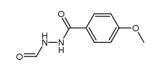 N-(4-methoxybenzoyl)-N'-formylhydrazine Structure