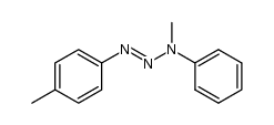 p-CH3C6H4NNN(CH3)C6H5 Structure