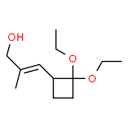 2-Propen-1-ol,3-(2,2-diethoxycyclobutyl)-2-methyl-,(2E)-(9CI) Structure