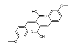 1,4-Bis[4-methoxyphenyl]-butadiene-2,3-dicarboxylic acid Structure