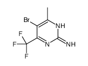 5-bromo-4-methyl-6-(trifluoromethyl)pyrimidin-2-amine结构式