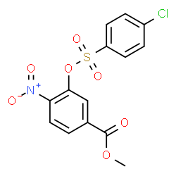METHYL 3-([(4-CHLOROPHENYL)SULFONYL]OXY)-4-NITROBENZENECARBOXYLATE picture