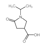 1-异丙基-2-氧代吡咯烷-4-甲酸结构式