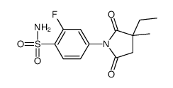 4-(3-ethyl-3-methyl-2,5-dioxopyrrolidin-1-yl)-2-fluorobenzenesulfonamide结构式