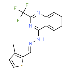 3-METHYL-2-THIOPHENECARBALDEHYDE N-[2-(TRIFLUOROMETHYL)-4-QUINAZOLINYL]HYDRAZONE picture