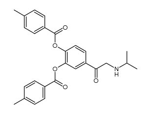 3,4-Bis-(p-toluyloxy)phenylisopropylaminomethylketon结构式