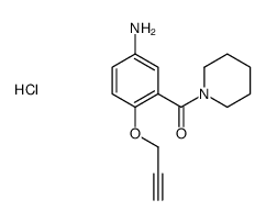 (5-amino-2-prop-2-ynoxyphenyl)-piperidin-1-ylmethanone,hydrochloride结构式