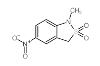 1-methyl-5-nitro-1,3-dihydrobenzo[c]isothiazole 2,2-dioxide Structure