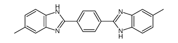 5-甲基-2-(4-(5-甲基-1H-苯并[d]咪唑-2-基)苯基)-1H-苯并[d]咪唑结构式