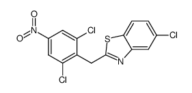 5-Chloro-2-(2,6-dichloro-4-nitro-benzyl)-benzothiazole结构式