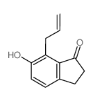 6-Hydroxy-7-allylindan-1-one structure