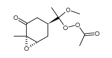 (1S,4S,6S)-4-(1-acetylhydroperoxy-1-methoxyethyl)-1-methyl-7-oxabicyclo[4.1.0]heptan-2-one结构式