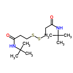 Bis-(N-Tert-Butyl-3-Propanamide) Disulfane structure