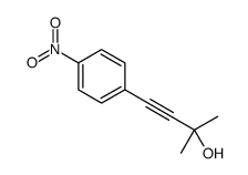 2-methyl-4-(4-nitrophenyl)but-3-yn-2-ol结构式