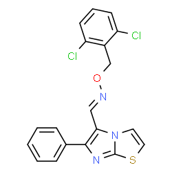 6-PHENYLIMIDAZO[2,1-B][1,3]THIAZOLE-5-CARBALDEHYDE O-(2,6-DICHLOROBENZYL)OXIME Structure