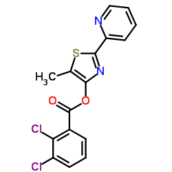 5-Methyl-2-(2-pyridinyl)-1,3-thiazol-4-yl 2,3-dichlorobenzoate结构式