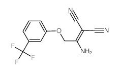 2-(1-AMINO-2-[3-(TRIFLUOROMETHYL)PHENOXY]ETHYLIDENE)MALONONITRILE结构式