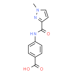 4-{[(1-Methyl-1H-pyrazol-3-yl)carbonyl]amino}benzoic acid Structure