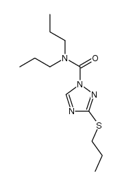 3-propylsulfanyl-[1,2,4]triazole-1-carboxylic acid dipropylamide Structure
