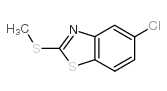 5-氯-2-(甲硫基)苯并噻唑结构式