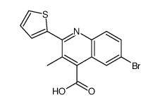 6-BROMO-3-METHYL-2-THIOPHEN-2-YL-QUINOLINE-4-CARBOXYLICACID picture