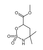 Methyl 4,4-dimethyl-1,2,3-oxathiazinane-6-carboxylate 2,2-dioxide结构式