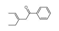 3-ethyl-1-phenyl-pent-3-en-1-one结构式