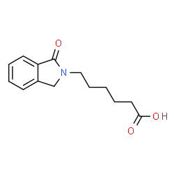 6-(1-Oxo-1,3-dihydro-2H-isoindol-2-yl)hexanoic acid结构式
