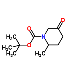 tert-butyl 2-methyl-5-oxo-piperidine-1-carboxylate structure