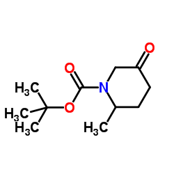 tert-butyl 2-methyl-5-oxo-piperidine-1-carboxylate Structure