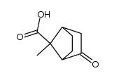 2-Keto-7-carboxy-7-methylbicyclo[2.2.1]heptane结构式