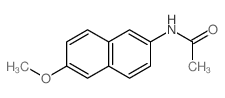 N-(6-methoxynaphthalen-2-yl)acetamide结构式