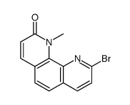 9-bromo-1-methyl-1,10-phenanthrolin-2-one Structure