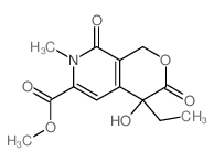 methyl 7-ethyl-7-hydroxy-3-methyl-2,8-dioxo-9-oxa-3-azabicyclo[4.4.0]deca-4,11-diene-4-carboxylate结构式
