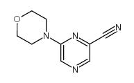 6-MORPHOLIN-4-YL-PYRAZINE-2-CARBONITRILE Structure