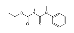 1-Methyl-1-phenyl-3-ethoxycarbonylthioharnstoff结构式