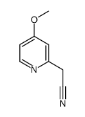 2-(4-methoxypyridin-2-yl)acetonitrile Structure