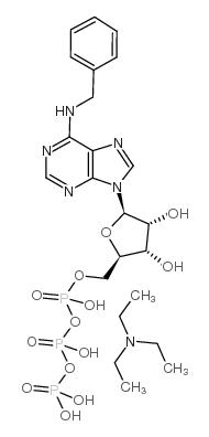 n-benzyladenosine triphosphate, triethylammonium salt Structure